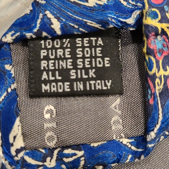 Giorgio Redaelli 100% silk floral pattern tie - Picture 5 of 5